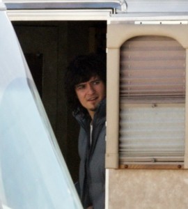 Orlando Bloom on the set of the new movie  Sympathy for Delicious  on January 27th  2009 in Los Angeles