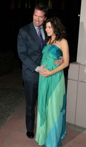 Alyson Hannigan and her husband Alexis Denisof at How I Met Your Mother Evening at the Leonard H. Goldenson Theatre