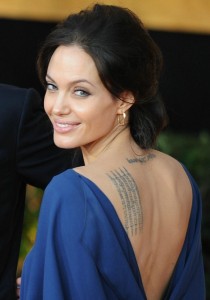 Angelina Jolie at the SAG Awards in Los Angeles, California