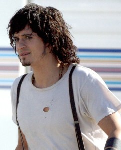 Orlando Bloom on the set of his new movie -Sympathy for Delicious- in Los Angeles