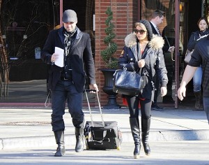 Jessica Simpson leaves her hotel in Charlottesville, Virginia on the 29th of January 2009