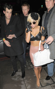 Lady GaGa at the Bungalow 8 nightclub in London