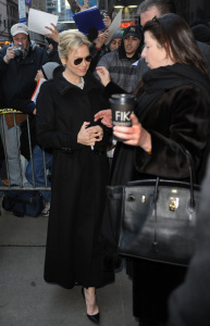 Renee Zellweger outside the ABC Studios for Goodmorning America interview