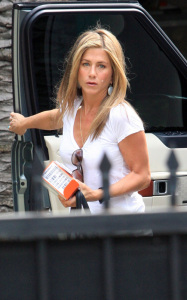 Jennifer Aniston was spotted buying a new BlackBerry smartphone at a Beverly Hills store