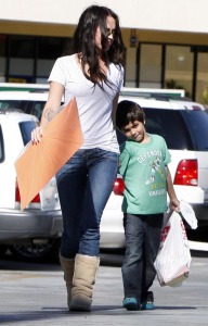 Megan Fox and six years old Kassius Lijah