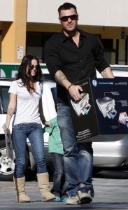 Megan Fox with Brian Austin Green and his son Kassius Lijah