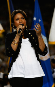 Jennifer Hudson live performance at Super Bowl XLIII in Tampa on Sunday evening 1st, February 2009