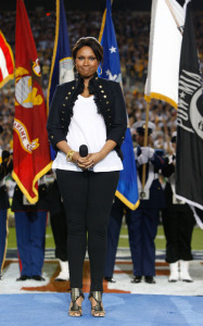 Jennifer Hudson live performance at Super Bowl XLIII in Tampa on Sunday evening 1st, February 2009