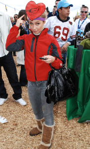 Hayden Panettiere at the Super Bowl pre-game bash on the 1st of February 2009