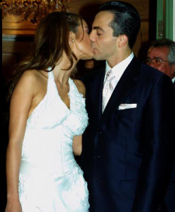 Gabriela Bo at her wedding to Cristian Castro