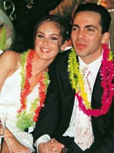 Gabriela Bo with her ex-husband Cristian Castro