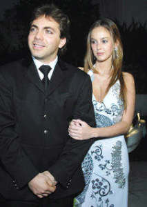 Gabriela Bo with her ex-husband Cristian Castro