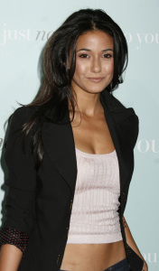 Emmanuelle Chriqui attends the Los Angeles Premiere of He's Just Not That Into You held the Grauman's Chinese Theatre in Hollywood, California on the 2nd of February 2009