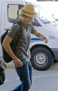 Zac Efron at LAX airport in Los Angeles on Tuesday afternoon