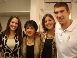 Michael Phelps together with his family