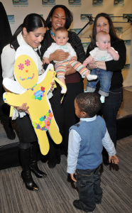 Salma Hayek launching the One Pack equals One Vaccine campaign on February 5th 2009