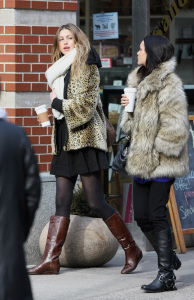 Whitney Port and Allie Crawford in the West Village  New York City on february 6th 2009