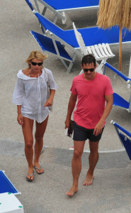 Claire Danes and Hugh Dancy at the Hotel Regina Isabella