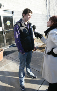 Michael Phelps recent public appearance after a training session in his home town of Baltimore on February 5th 2009