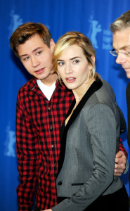 Kate Winslet and David Kross attend a photo call for the film the reader