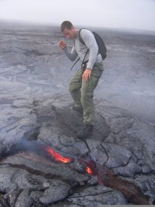 Bear Grylls bonding with the wild nature