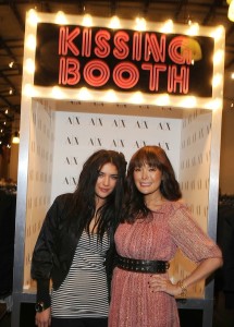 Jessica Szohr and Lindsay Price at the Kiss For a Cause booth