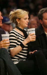 Drew Barrymore at the LA Lakers game  at Staples Center in downtown Los Angeles  California yesterday 11th february 2009 2