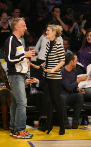 Drew Barrymore at the LA Lakers game  at Staples Center in downtown Los Angeles  California yesterday 11th february 2009 3