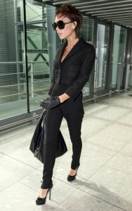 Victoria Beckham was spotted catching a plane at London s Heathrow International Airport to land at Milan Airport in Italy 4