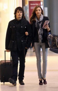 Orlando Bloom and Miranda Kerr at the Sydney Airport in Australia on February 12th 2009