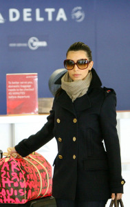 Kim Kardashian at LAX Airport on February 13th 2009