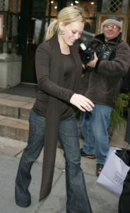 Hilary Duff heads to the Mercedes Benz New York Fashion Week Fall 2009 on February 13th 2009 1