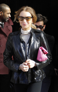 Lindsay Lohan was spotted leaving the Bowery Hotel in New York City on February 13th 2009