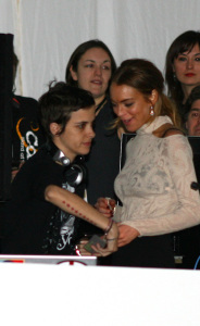 Lindsay Lohan and Sam Ronson At the Big Apple during New York Fashion Week on the 13th of February 2009