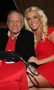 Hugh Hefner and Crystal Harris