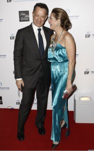 Rita Wilson and Tom Hanks arrive at the Unforgettable Evening