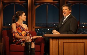 Cobie Smulders at The Late Late Show With Craig Ferguson