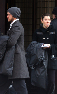 Justin Timberlake and Jessica Biel arriving with new items to Justin's recently purchased apartment in downtown New York City on February 16th 2009