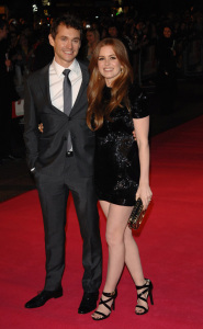 Hugh Dancy and Isla Fisher at the premiere of Confessions Of A Shopaholic