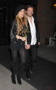 Lindsay Lohan and Matthew Williamson leaving her hotel