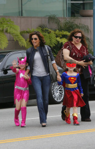 Eva Longoria heading into the Xtreme Martial Arts World Headquarters for Cruz Beckham 4th birthday party in Los Angeles California on February 21st 2009 2