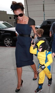 Victoria Beckham takes her son Cruz to his 4th birthday party