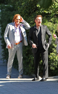 Mickey Rourke with Sean Penn seen together in West Hollywood on February 2nd 2009