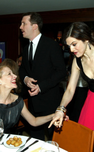 Patricia Clarkson with director Darren Aronofsky and actress Rachel Weisz attend the 2009 Vanity Fair Oscar party hosted by Graydon Carter at the Sunset Tower Hotel on February 22nd 2009 in West Hollywood California