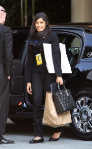 Freida Pinto spotted out of her Los Angeles hotel on February 20th 2009 1