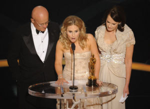 heath ledger family on stage of the 81st Annual Academy Awards held at The Kodak Theatre on February 22nd 2009 in Hollywood California