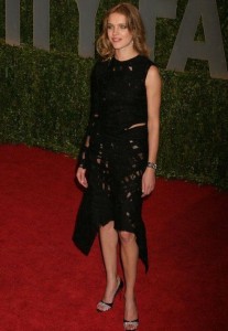 Natalia Vodianova arrives on the red carpet of the 81st Annual Academy Awards Vanity Fair Oscars Party in Hollywood California on the 22nd of February 2009