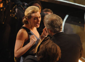 kate winslet wins an oscars trophy at the 81st Annual Academy Awards held at The Kodak Theatre on February 22nd 2009 in Hollywood California