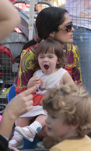 Salma Hayek and her daughter Valentina at the Farmer Market on March 1st 2009 in Los Angeles 2