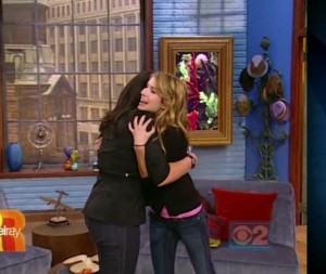 Rachael Ray and Emma Roberts on the Rachael Ray Show on the 15th of June 2007